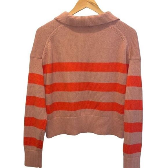 Velvet‎ by Graham & Spencer Women's Lucie Sweater Striped Size XS pink/flame - Picture 5 of 10